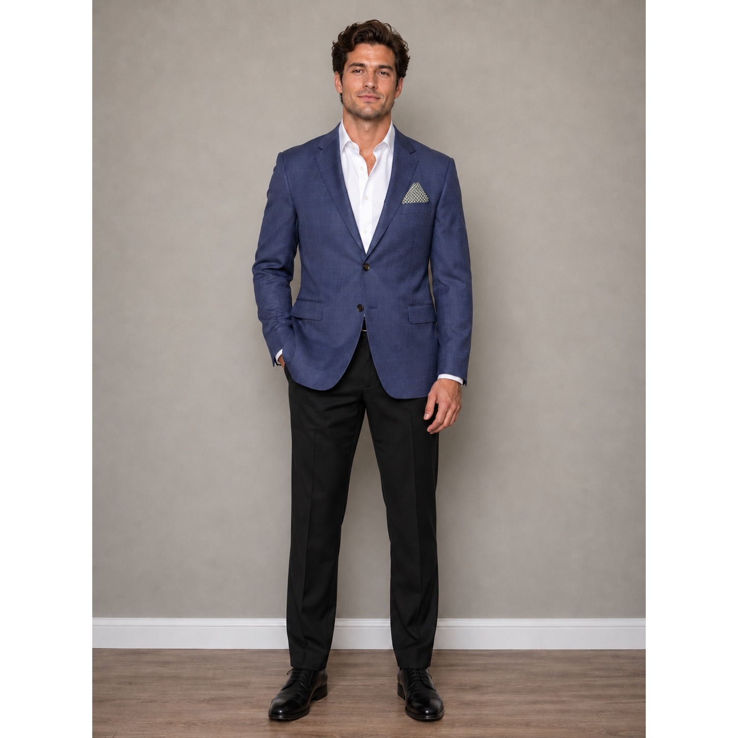 Lauren Ralph Lauren 50l Nwt Lattimore Ultraflex Blazer Blue Plaid Classic Fit